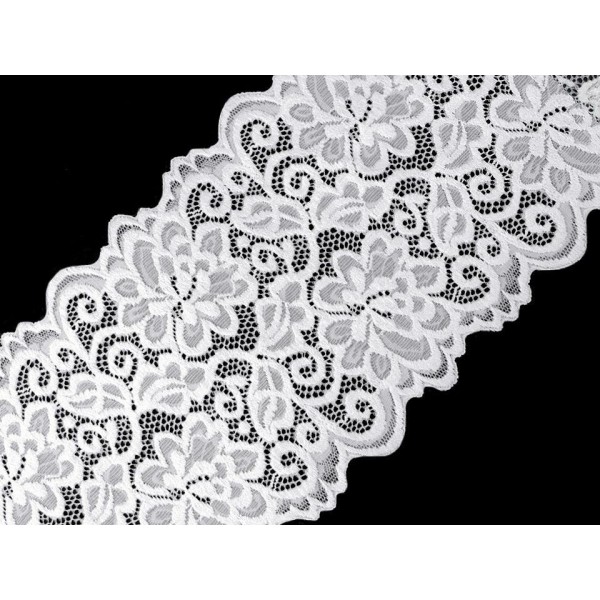 17m Blanc lacets Élastiques / Insérer une Largeur de 15 cm, Extensible, Et de Madère, Mercerie, - Photo n°3