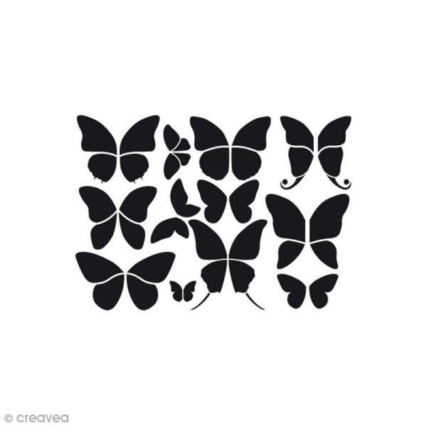 Pochoir Home Deco - Papillons - 21 x 29,7 cm - Photo n°1