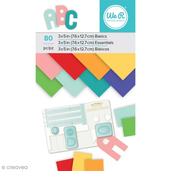 Bloc de papiers Multicolores - 7,6 x 12,7 cm - 80 pcs - Photo n°1