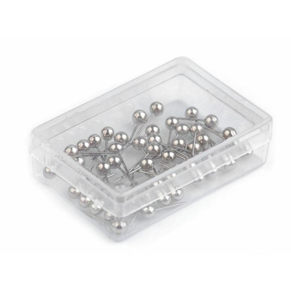 1box Nickel Court de Perles Broches Longueur de 15 mm, à Tête d'Acier, Mercerie, - Photo n°4