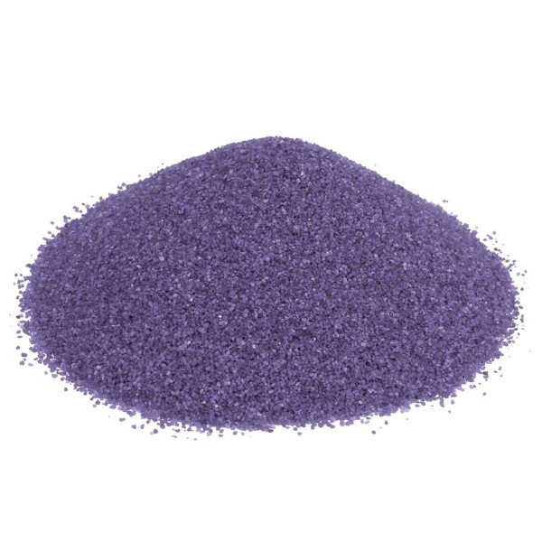 Lot de 800 gr de Sable décoratif coloré Violet, de 0,60mm à 1mm, pour Déco de table, Bougeoir, Vase - Photo n°2