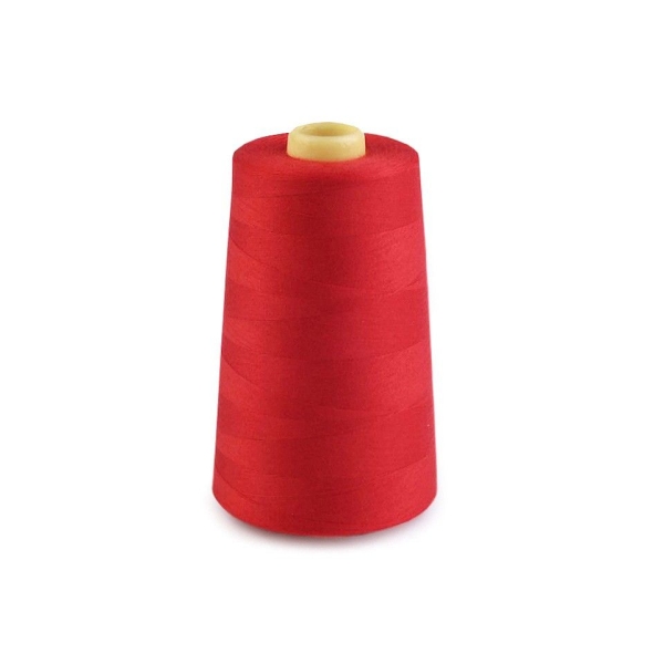 1pc Coquelicot Rouge en Fil Polyester Longueur de 5000 Mètres Pes 40/2, des Fils, de Couture, de Mer - Photo n°2