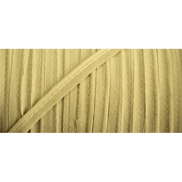Passepoil coton sable 10mm - Photo n°1