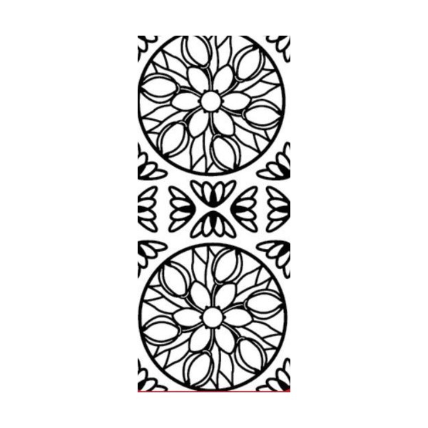 Les Contours De la 10x23 - Mandala-tulipe en Argent, Clip Art, l'Art de Scrapbooking, Accessoires de - Photo n°1