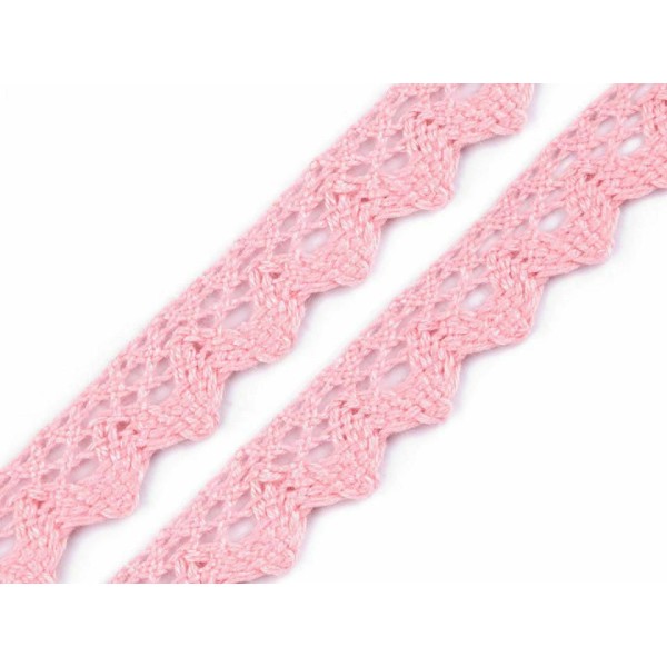 27m Rose pâle en Coton Dentelle Garniture de 15mm, Et de la Literie, de Madère, de la Mercerie - Photo n°2