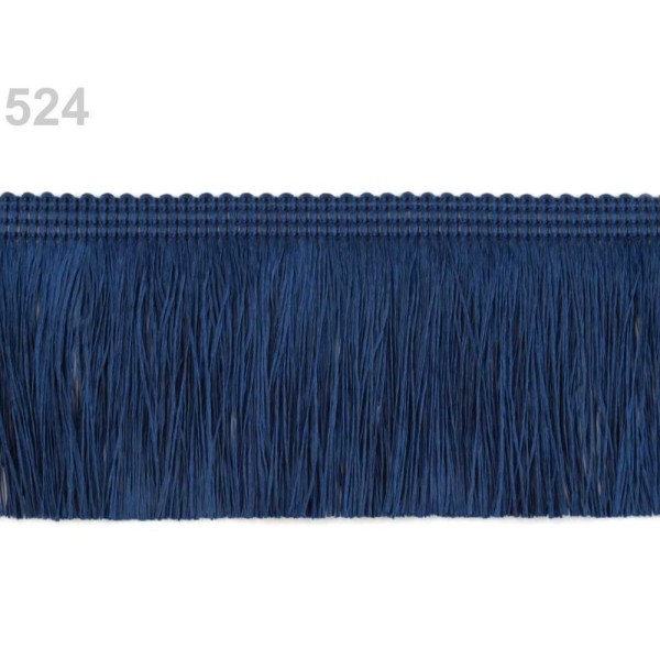 25m 524 Paris Bleu Chainette Frange Garniture Largeur 60mm, Franges, Glands, Mercerie, - Photo n°1
