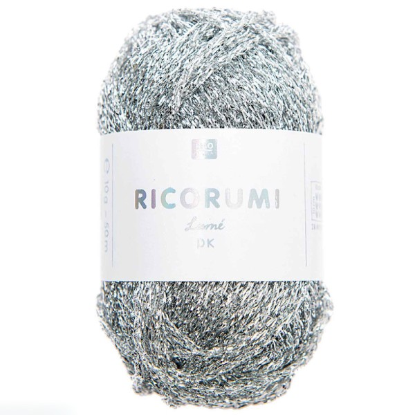 Fil à crocheter en coton pour Amigurumi - Ricorumi - Lamé argenté - 10 g - Photo n°1