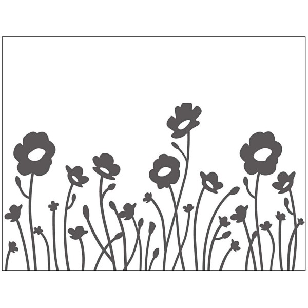 Matrice d'embossage - Fleurs - 11 x 14 cm - Photo n°1