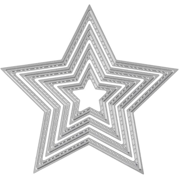 Matrice de coupe - Étoiles - 3,5 à 11,5 cm - Photo n°1