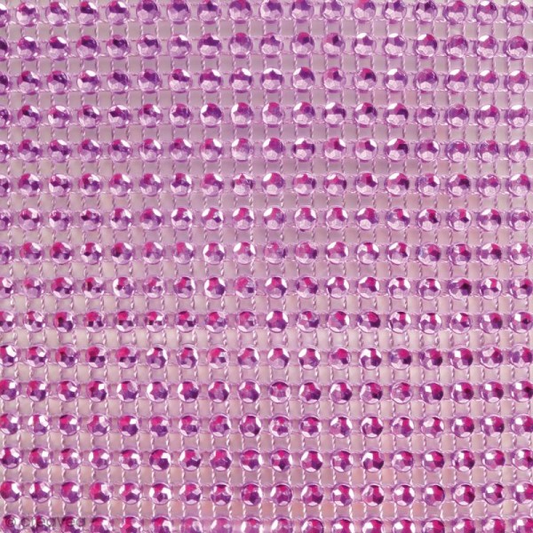 Strass adhésifs en bande - Violet - 10 x 25,5 cm - Photo n°2
