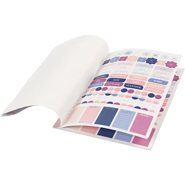 Livret de stickers pour planner - Bleu et violet - 578 pcs - Photo n°4