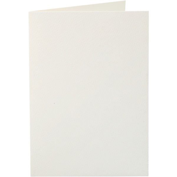 Carte pliée - 10,5 x 15 cm - Blanc cassé - 10 pcs - Photo n°1
