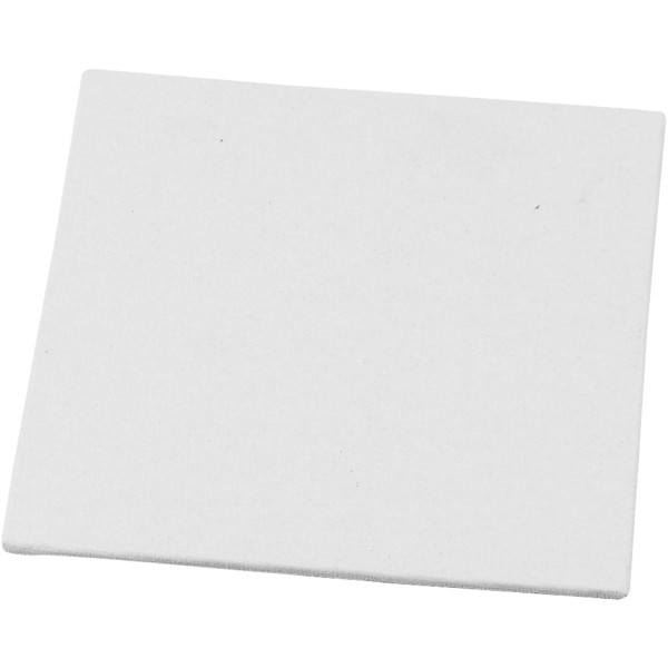 Carton entoilé 3 mm - Blanc - 12,4 x 12,4 cm - Photo n°1