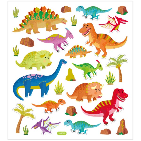 Stickers fantaisie - Dinosaures - 29 pcs - Photo n°1