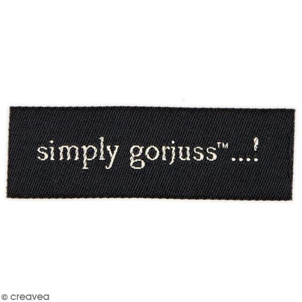 Etiquettes en tissu Simply Gorjuss - 6 x 2 cm - 10 pcs - Photo n°2
