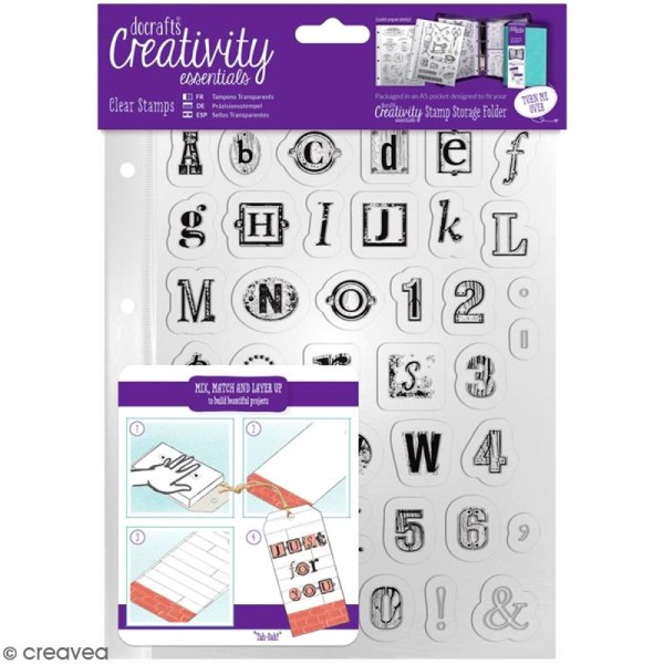 Tampons clear Creativity Essentials - Alphabet - 41 pcs - Photo n°1