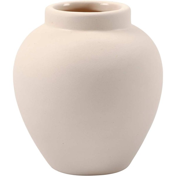 Vase, H: 7 Cm, Blanc, 6Pièces - Photo n°1