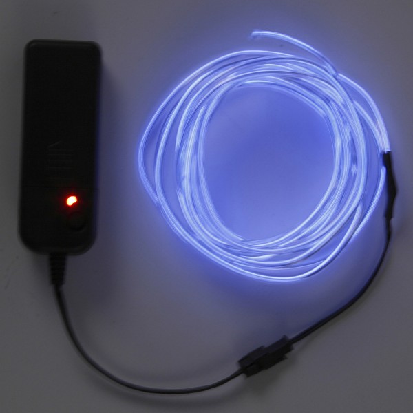 Cordon lumineux LED - 3 m - Bleu néon - Photo n°2