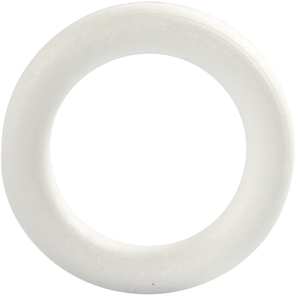 Anneau en polystyrène - Blanc - 12 cm - 1 pce - Photo n°1