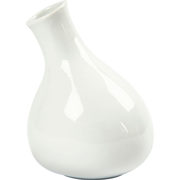 Vases, H: 14 Cm, Blanc, 6Pièces - Photo n°1