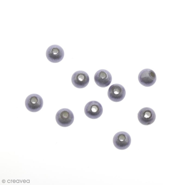 Perles magiques Violet Mauve 4 mm - 10 pcs - Photo n°1
