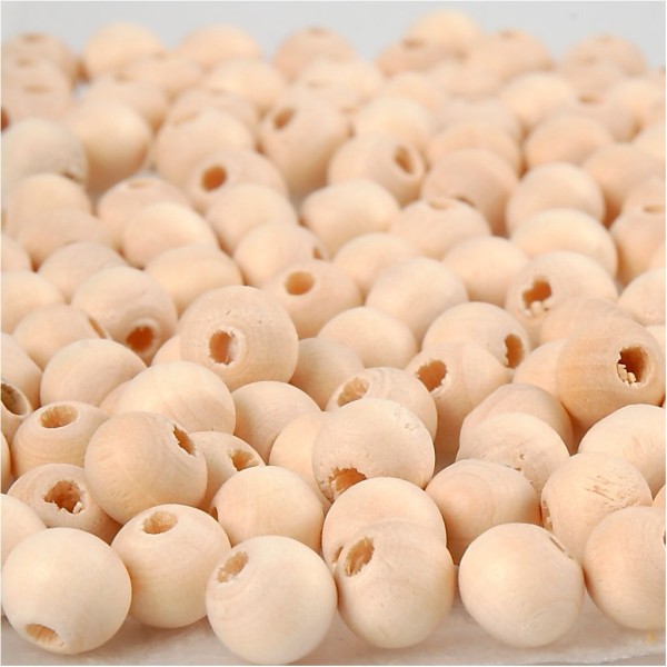Perles en bois Lilas de Perse - 8 mm - 100 pcs - Photo n°1