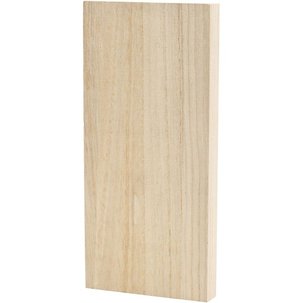 Planche en bois à décorer - 20,6 x 9,6 x 2 cm - Photo n°1