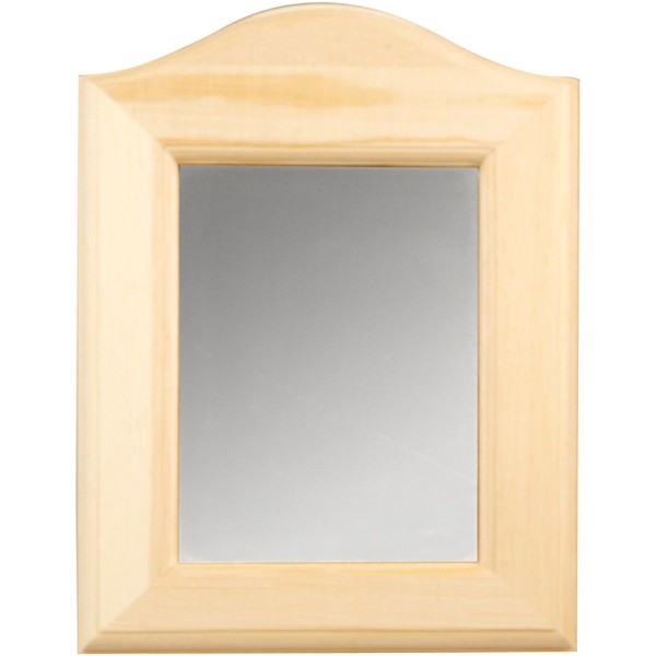 Miroir en bois à décorer - 19 x 27 cm - Photo n°1
