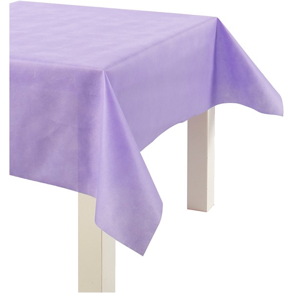 Nappe De Table Ou Immitation Tissu, Violet, L: 125 Cm,  70 G/M2, 10M - Photo n°1