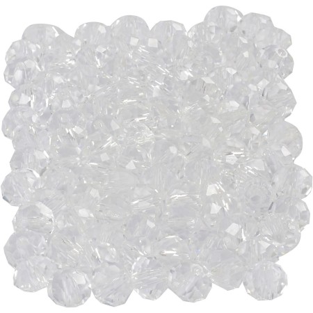 Perles à Facettes 5 x 6 mm - Cristal - 100 pcs