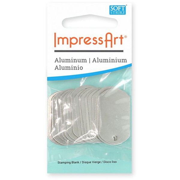 Plaque métallique en aluminium - Rectangle - 30 x 20 mm - 13 pcs - Photo n°2