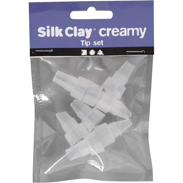 Set de douilles plastique pour Silk Clay Creamy - 8 pcs - Photo n°2