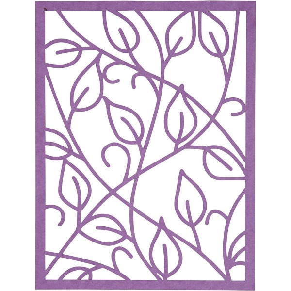 Bloc de papier cartonné aux motifs Dentelle - Bleu et violet - Format A6 - 24 feuilles - Photo n°4