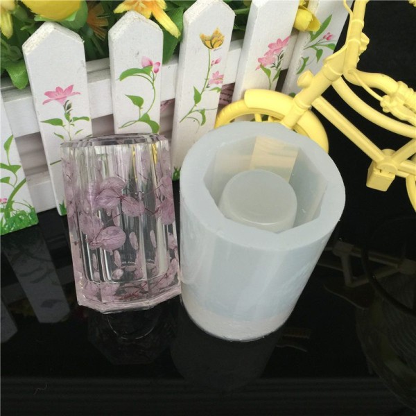 Facettes Vase, Verre, Tasse, 3D Silicone, Époxy Résine UV à la Cire de Prise de Moule, Moulage en Pl - Photo n°3