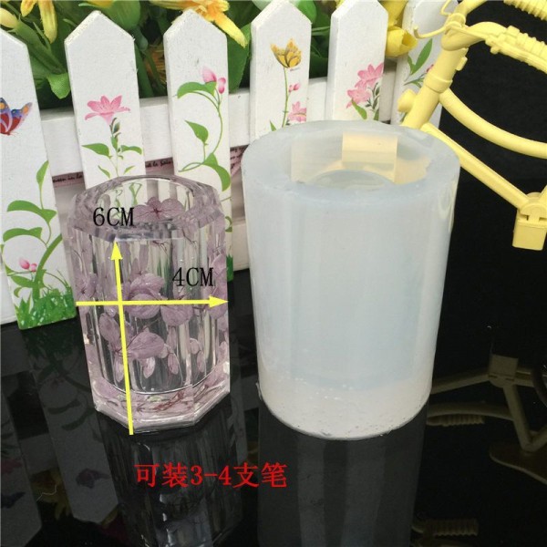 Facettes Vase, Verre, Tasse, 3D Silicone, Époxy Résine UV à la Cire de Prise de Moule, Moulage en Pl - Photo n°1
