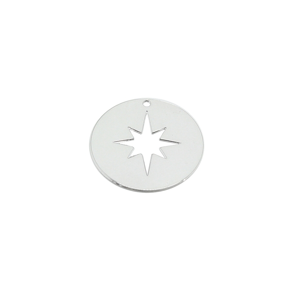 Pendentif étoile plaque 10 microns x 1un - Photo n°1