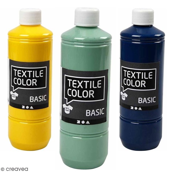 Peinture textile 500 ml - Plusieurs coloris disponibles - Photo n°1