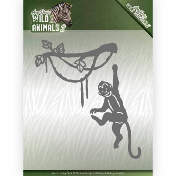 Matrice de coupe Amy Design - Wild Animals - Spider monkey - 2 dies - Photo n°1