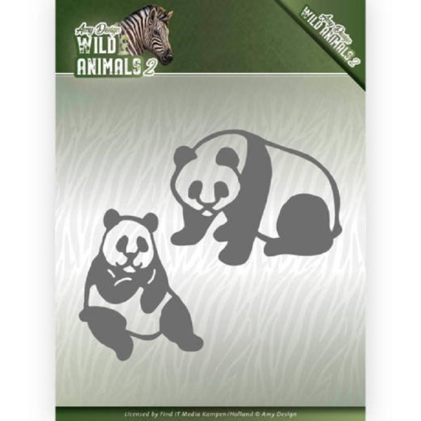 Matrice de coupe Amy Design - Wild Animals 2 - Panda - 2 dies - Photo n°1