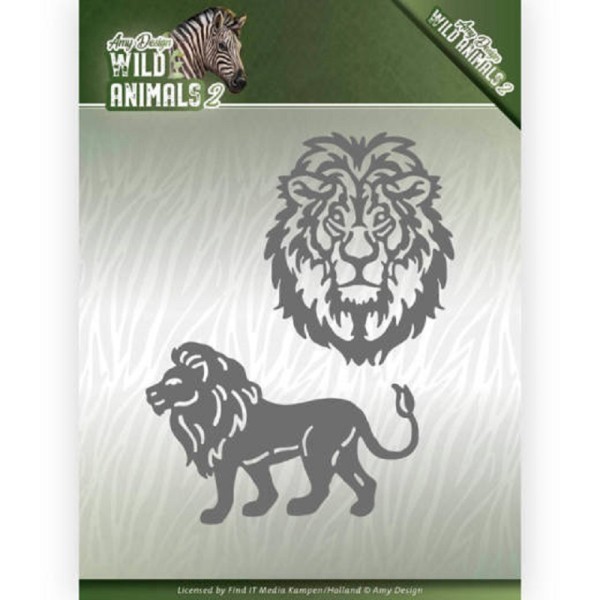 Matrice de coupe Amy Design - Wild Animals 2 - Lion - 2 dies - Photo n°1