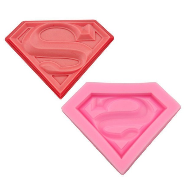 Superman Signe de super-Héros de Marvel en Film, la 3D en Silicone de Chocolat Savon Gâteau, Fondant - Photo n°1