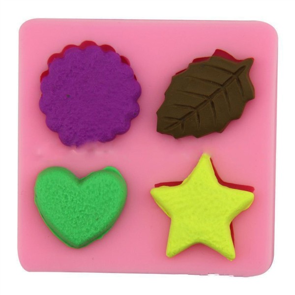Mélange en Forme de Coeur Cookie, 3D en Silicone de Chocolat Savon Gâteau, Fondant Gâteau, l'Argile - Photo n°1