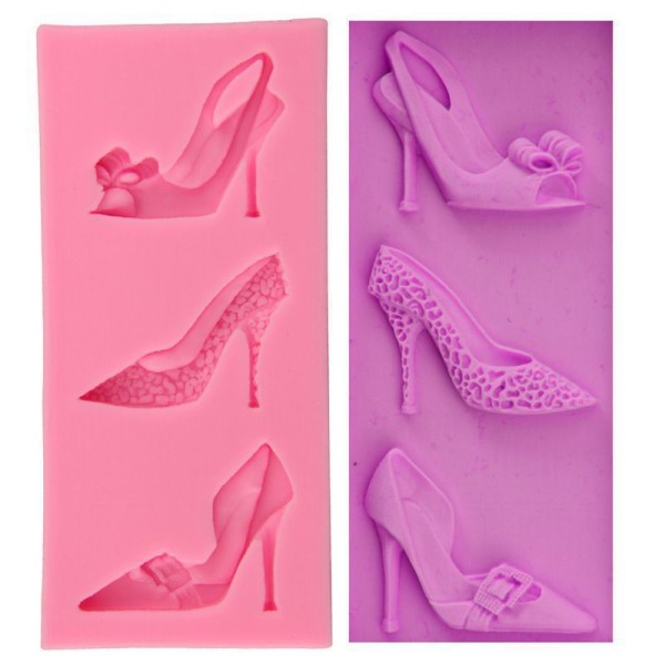 Les femmes de la Mode des Chaussures de des Vêtements, de la 3D en Silicone de Chocolat Savon Gâteau - Photo n°1