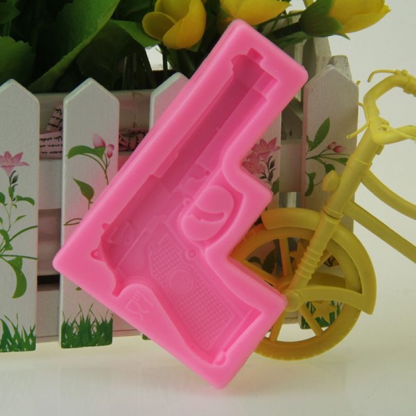 Pistolet Arme de Soldat, 3D en Silicone de Chocolat Savon Gâteau, Fondant Gâteau, l'Argile de Résine - Photo n°3