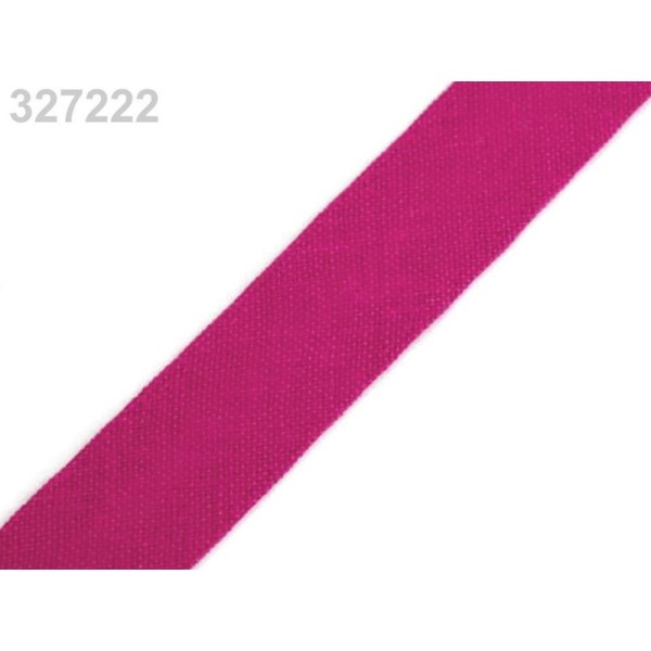 25m 327 222 Fandango Pink Seul Pli de Biais de Coton Largeur 14mm, Et les Autres bandes Pliées, Merc - Photo n°1