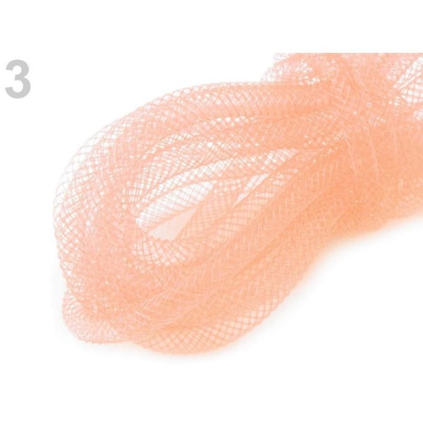 2m Saumon Crinoline Maille Tube, Accessoires de Cheveux, en Plastique Net Fil Cordon Ø4mm, Et d'Autr - Photo n°1