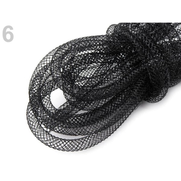 2m Noir Crinoline Maille Tube, Accessoires de Cheveux, en Plastique Net Fil Cordon Ø4mm, Et d'Autres - Photo n°1