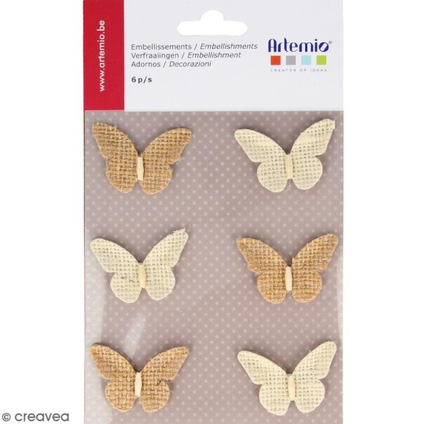 Stickers Papillons en toile - 6 pcs - Photo n°1
