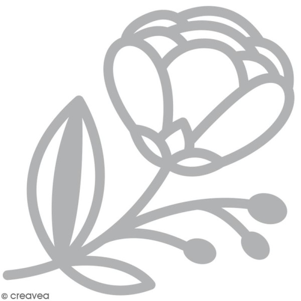 Die Artemio Fleur avec tige - 1 matrice de découpe - Photo n°1