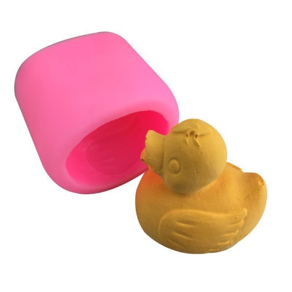 Canard en caoutchouc Jouet Oiseau Animaux, 3D en Silicone de Chocolat Savon Gâteau, Fondant Gâteau, - Photo n°1